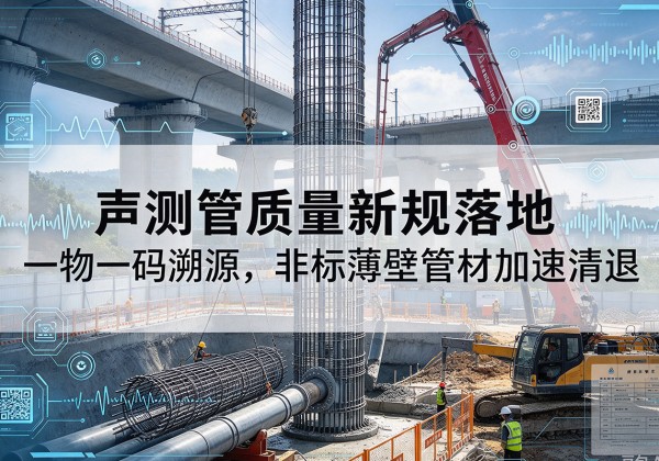 和龙声测管质量新规落地，一物一码溯源，非标薄壁管材加速清退