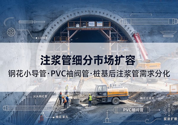 和龙注浆管细分市场扩容，隧道钢花小导管、PVC 袖阀管、桩基后注浆管需求分化